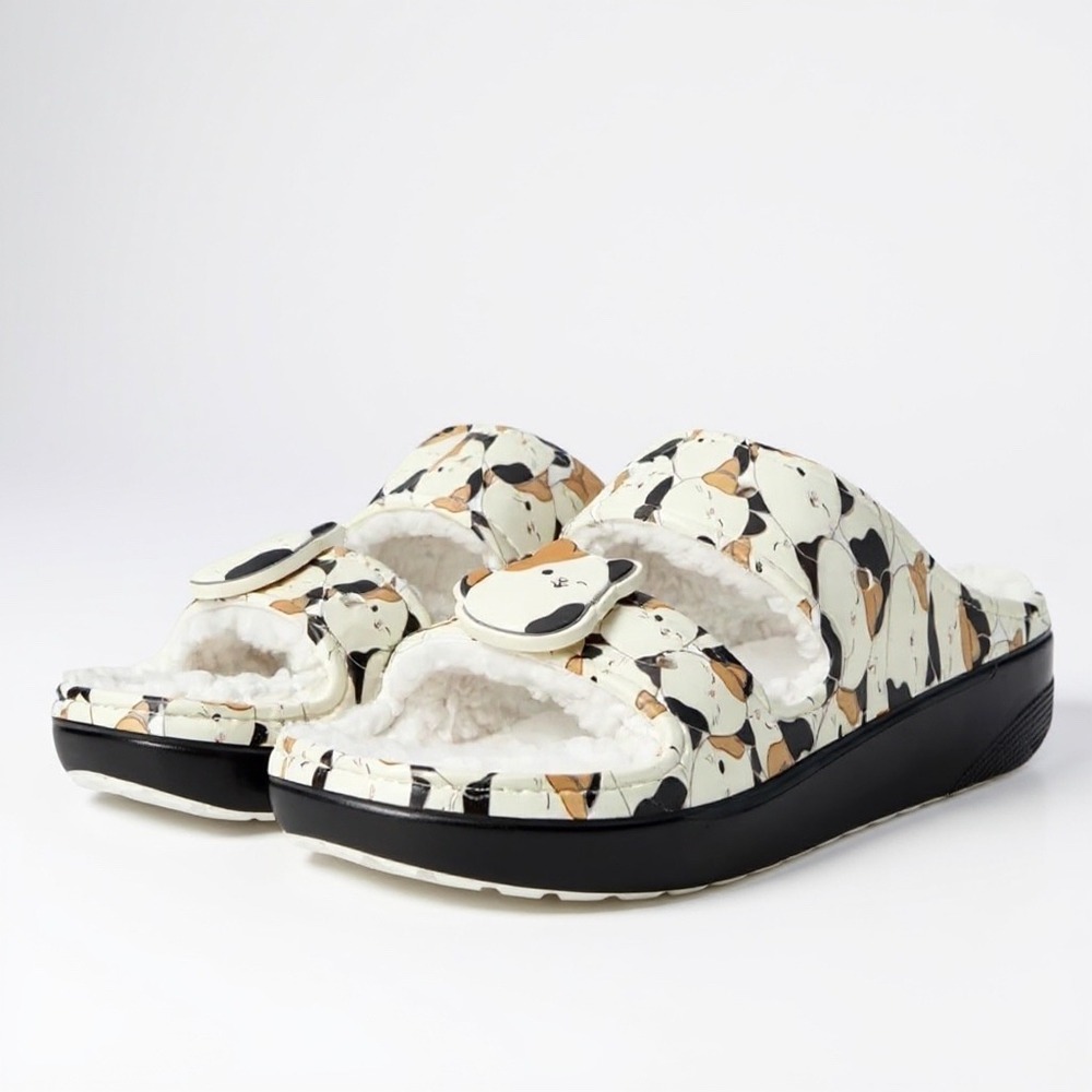 Squishmallows x Crocs Classic Cozzzy Cam The Cat Sandal Slides Womens Size 6 NWT